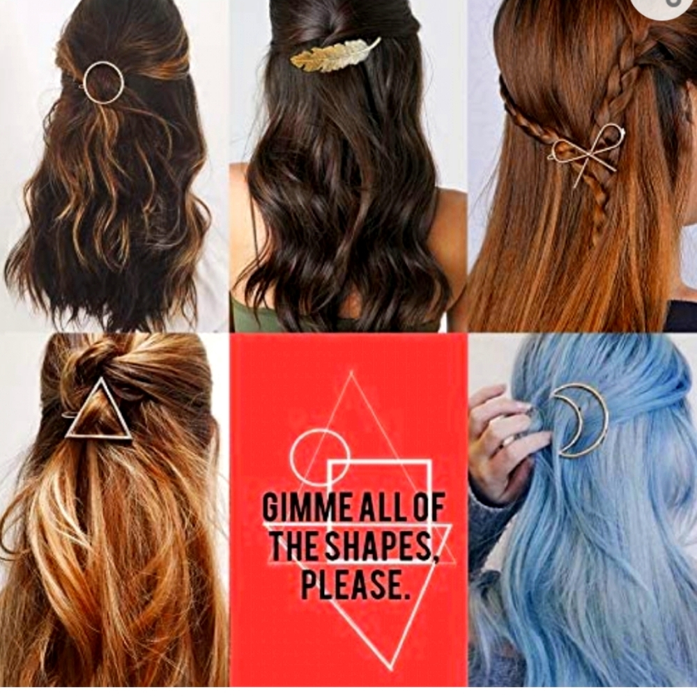 Cute Hair Clip Accessories Silver or Gold